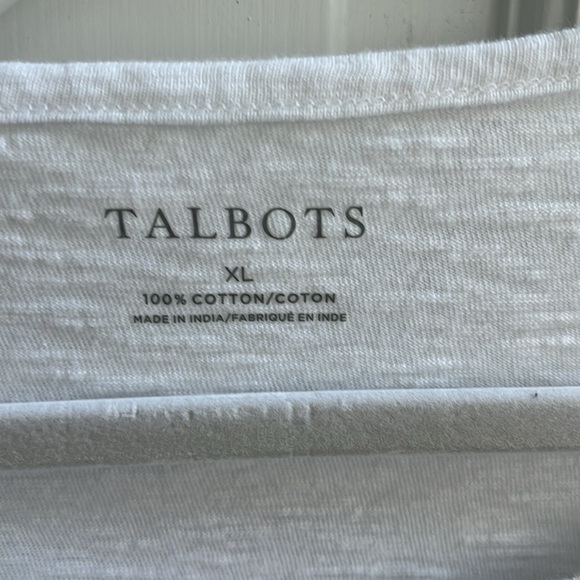 Talbots xl white tshirt - Picture 2 of 4